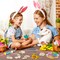 30 Wooden Magnet Painting Craft Kit, Paint Your Own Easter Art and Craft Supplies, Basket Stuffers Party Favors for Boys Girls, Classroom Prize Goodie Bag Gifts